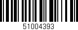 Código de barras (EAN, GTIN, SKU, ISBN): '51004393'
