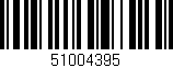 Código de barras (EAN, GTIN, SKU, ISBN): '51004395'