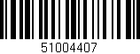 Código de barras (EAN, GTIN, SKU, ISBN): '51004407'