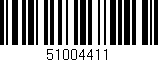 Código de barras (EAN, GTIN, SKU, ISBN): '51004411'