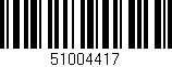 Código de barras (EAN, GTIN, SKU, ISBN): '51004417'