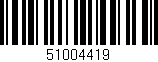 Código de barras (EAN, GTIN, SKU, ISBN): '51004419'