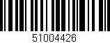 Código de barras (EAN, GTIN, SKU, ISBN): '51004426'
