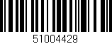 Código de barras (EAN, GTIN, SKU, ISBN): '51004429'