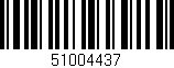 Código de barras (EAN, GTIN, SKU, ISBN): '51004437'