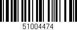 Código de barras (EAN, GTIN, SKU, ISBN): '51004474'