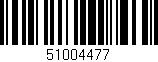 Código de barras (EAN, GTIN, SKU, ISBN): '51004477'