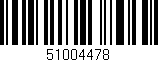 Código de barras (EAN, GTIN, SKU, ISBN): '51004478'