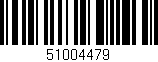 Código de barras (EAN, GTIN, SKU, ISBN): '51004479'