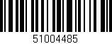 Código de barras (EAN, GTIN, SKU, ISBN): '51004485'