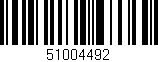 Código de barras (EAN, GTIN, SKU, ISBN): '51004492'