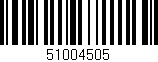 Código de barras (EAN, GTIN, SKU, ISBN): '51004505'