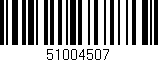 Código de barras (EAN, GTIN, SKU, ISBN): '51004507'