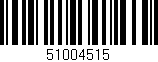 Código de barras (EAN, GTIN, SKU, ISBN): '51004515'