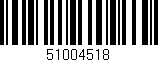 Código de barras (EAN, GTIN, SKU, ISBN): '51004518'