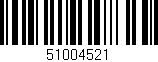 Código de barras (EAN, GTIN, SKU, ISBN): '51004521'