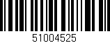 Código de barras (EAN, GTIN, SKU, ISBN): '51004525'