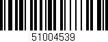 Código de barras (EAN, GTIN, SKU, ISBN): '51004539'