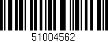 Código de barras (EAN, GTIN, SKU, ISBN): '51004562'
