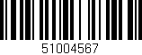 Código de barras (EAN, GTIN, SKU, ISBN): '51004567'
