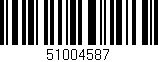 Código de barras (EAN, GTIN, SKU, ISBN): '51004587'