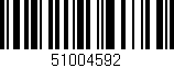 Código de barras (EAN, GTIN, SKU, ISBN): '51004592'