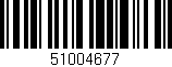 Código de barras (EAN, GTIN, SKU, ISBN): '51004677'