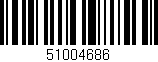 Código de barras (EAN, GTIN, SKU, ISBN): '51004686'