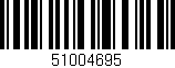 Código de barras (EAN, GTIN, SKU, ISBN): '51004695'
