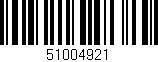 Código de barras (EAN, GTIN, SKU, ISBN): '51004921'
