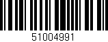 Código de barras (EAN, GTIN, SKU, ISBN): '51004991'