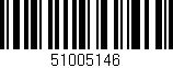 Código de barras (EAN, GTIN, SKU, ISBN): '51005146'