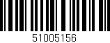 Código de barras (EAN, GTIN, SKU, ISBN): '51005156'