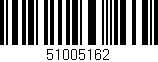 Código de barras (EAN, GTIN, SKU, ISBN): '51005162'