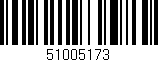 Código de barras (EAN, GTIN, SKU, ISBN): '51005173'