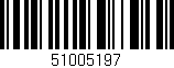 Código de barras (EAN, GTIN, SKU, ISBN): '51005197'