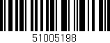 Código de barras (EAN, GTIN, SKU, ISBN): '51005198'