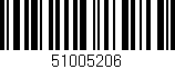 Código de barras (EAN, GTIN, SKU, ISBN): '51005206'