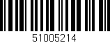 Código de barras (EAN, GTIN, SKU, ISBN): '51005214'