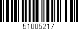 Código de barras (EAN, GTIN, SKU, ISBN): '51005217'