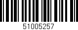 Código de barras (EAN, GTIN, SKU, ISBN): '51005257'