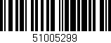 Código de barras (EAN, GTIN, SKU, ISBN): '51005299'