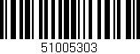 Código de barras (EAN, GTIN, SKU, ISBN): '51005303'