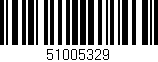 Código de barras (EAN, GTIN, SKU, ISBN): '51005329'