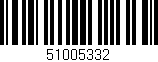 Código de barras (EAN, GTIN, SKU, ISBN): '51005332'