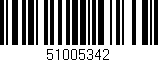 Código de barras (EAN, GTIN, SKU, ISBN): '51005342'