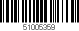 Código de barras (EAN, GTIN, SKU, ISBN): '51005359'