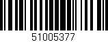 Código de barras (EAN, GTIN, SKU, ISBN): '51005377'