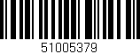 Código de barras (EAN, GTIN, SKU, ISBN): '51005379'