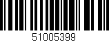 Código de barras (EAN, GTIN, SKU, ISBN): '51005399'